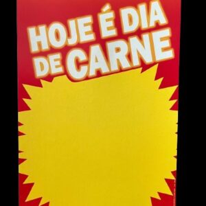 Cartaz CARNE 21X30 190GR